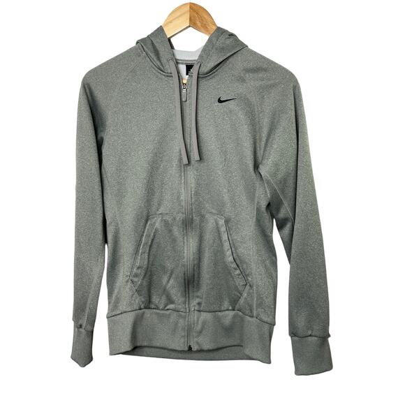 Nike Therma-Fit Gray Full-Zip Sweat Jacket Women's XS - Picture 1 of 8